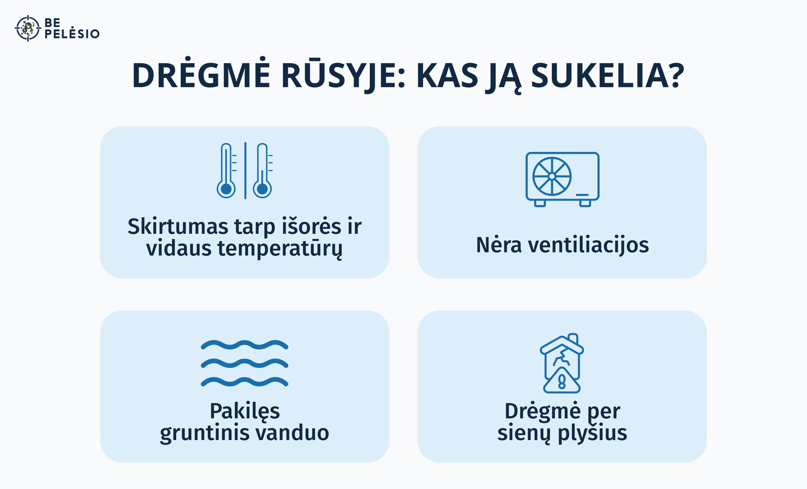 Drėgmė rūsyje: kas ją sukelia? Skirtumai tarp temperatūrų, ventiliacijos nebuvimas, pakilęs gruntinis vanduo, drėgmė sienų plyšiuose